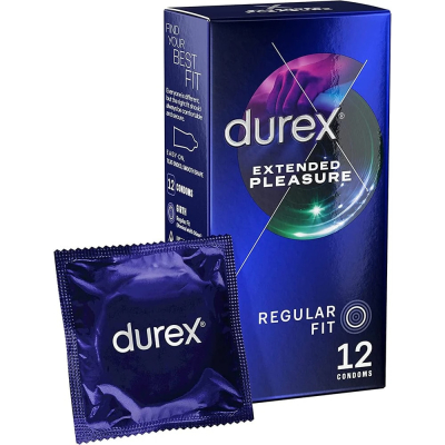 Durex Extended Pleasure – Προφυλακτικά με καθυστερημένη δράση (12 τεμάχια) -1